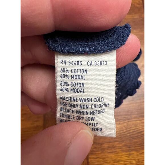 American Eagle Outfitters AE Flowy Boho Sleeveless Floral Blue Red Top XS Petite - Picture 6 of 7